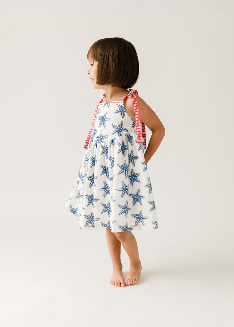 KIDS HIGH LOW HEM DRESS 12-14 STAR OF THE SEA main image 1